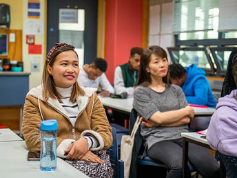Learners attending a class at Palmerston North campus